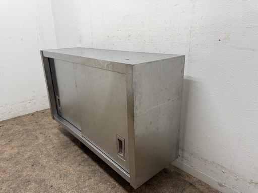 ステンレス　業務用　吊り棚　戸棚　厨房　飲食店　W１１００ｘＤ３４０ｘＨ６００ｍｍ