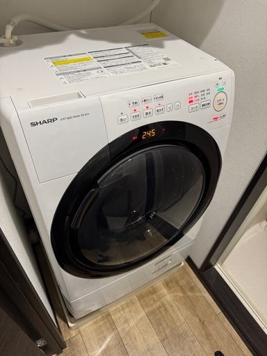 2023年製　SHARP ドラム式洗濯機　ES-S7H-WR 