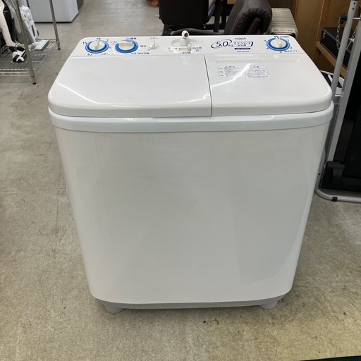 坂2604-193 AQUA 2槽式洗濯機 AQW-N50 2019年製 5.0kg 動作確認済み 