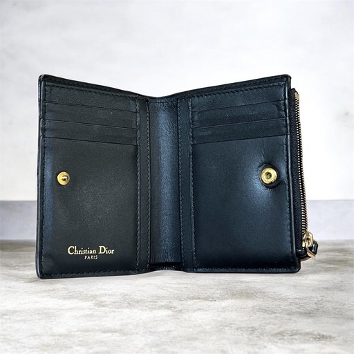 本日削除【美品】ディオール Caro Dahlia 二つ折り財布