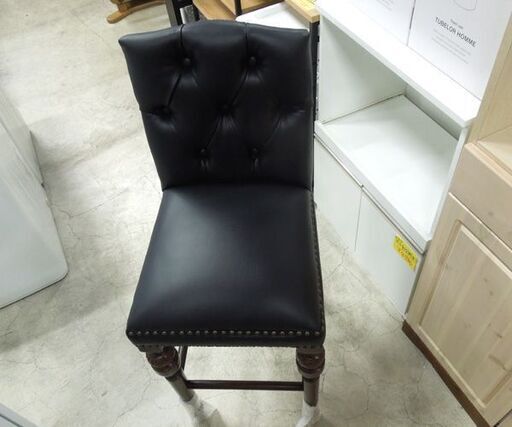 展示品 ヴィンセントチェア カウンターチェア バーチェア ブラック 