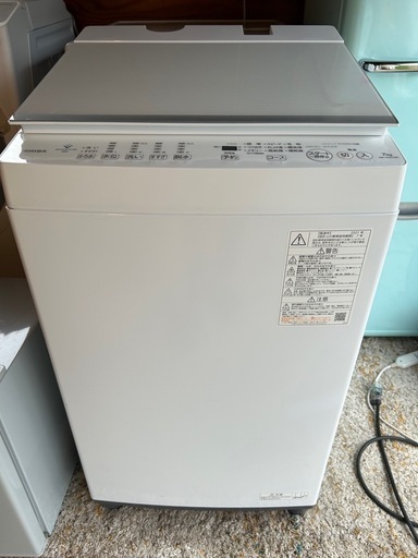 美品✨2021年製 東芝 洗濯機 7kg AW-7DH系 ZABOON 動作OK 高年式 (かず 