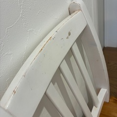 決まりました！ダイニングチェア4脚セット（木製・ホワイト×ナチュラル）カントリー調の画像