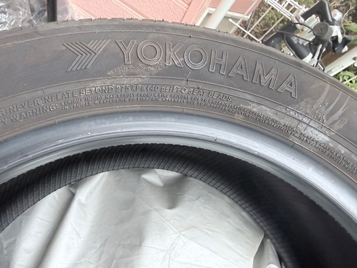 YOKOHAMA 225/55R18 4本 8分山
