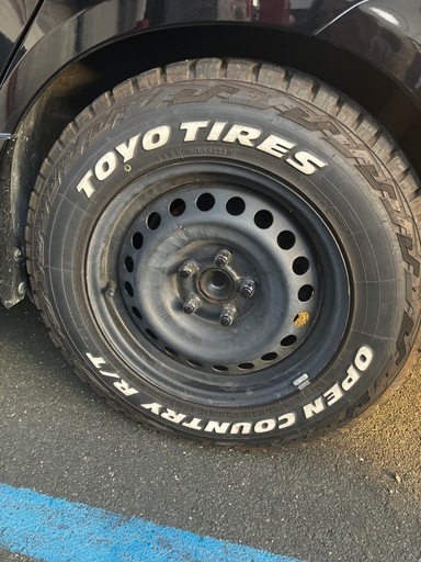 中古美品】TOYO OPEN COUNTRY R/T 165/80R14 鉄チンホイール 4本セット