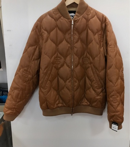 ジモティ割引有★【ジャングルジャングル岸和田店】A BATHING APE　エイプ　キルルティングジャケット　レッザージャケット　牛皮　南大阪 岸和田市 貝塚市 泉佐野市 和泉市 忠岡町 熊取町