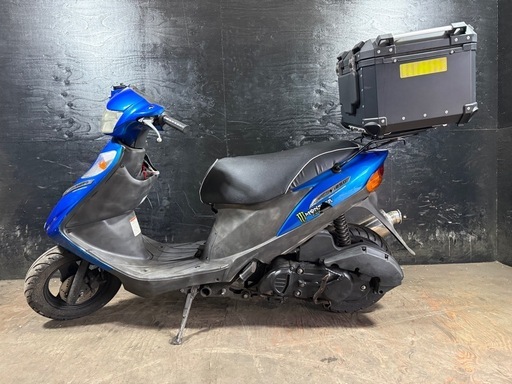 ★支払総額8.8万円★定休日なし！いつでも現車確認可能です！ スズキ アドレスV125G 青 CA4EA 人気のV125！ Gタイプ！ リアボックス付き！ セキュリティアラーム付き！ 社外マフラー！