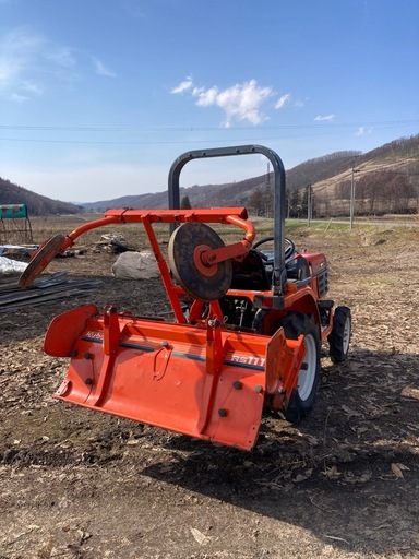 クボタ GB13 4WD トラクター ロータリー付 647h 動作動画あり 引取限定