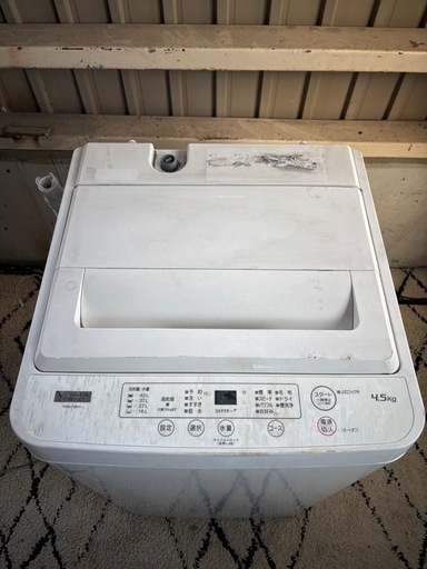 【大阪府無料配送】【格安】ヤマダセレクト 洗濯機 YWM-T45H1 R-197
