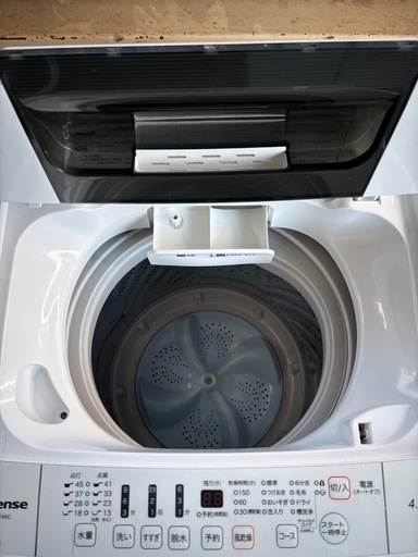 【大阪府無料配送】【格安】Hisense 洗濯機 HW-T45C R-199