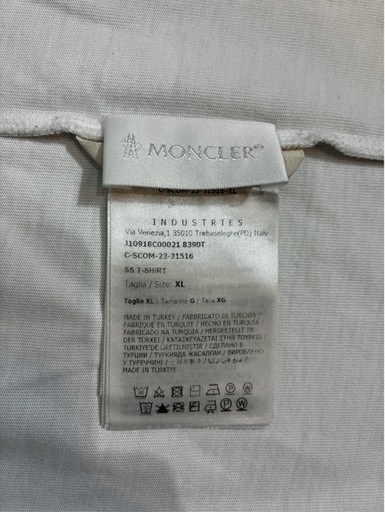 MONCLER モンクレール ハートロゴ Tシャツ 半袖 白 XLサイズ