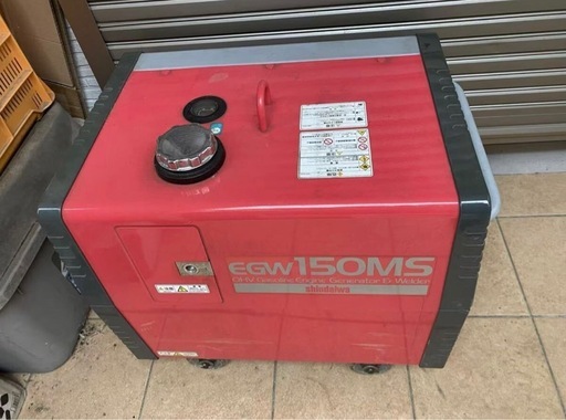 ●防音型エンジン発電機●EGW150MS●直流アーク溶接機●交流補助電源●単相100V●2.5kVA