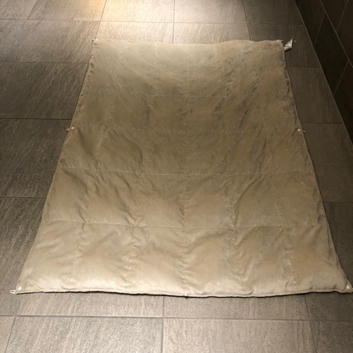 カバーなしで使える洗える羽毛肌掛ふとん　シングルロング