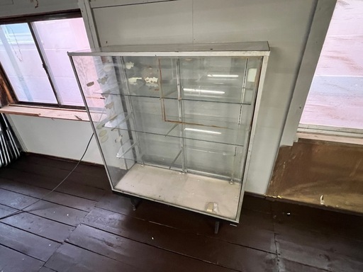 ガラスショーケース　ビンテージショーケース