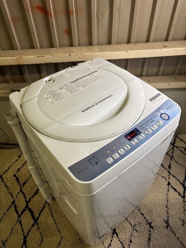 【大阪府無料配達】SHARP 洗濯機 ES-T711-W R-216