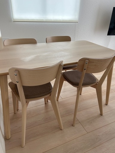 【4/11〜13限定】IKEA LISABO リーサボー ダイニング5点セット