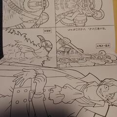 ワンピースの塗り絵の画像