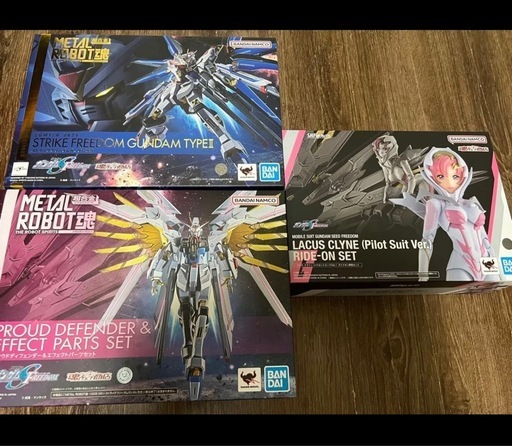 METALROBOT魂 ストライクフリーダム弐式＆プラウドディフェンダー、SHFiguartsラクス・クライン 3点セット