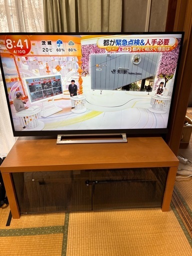 4K液晶テレビ 東芝REGZA 55Z730X 台もあげます