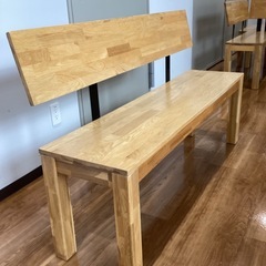 背付きベンチ【町田市再生家具】260098の画像