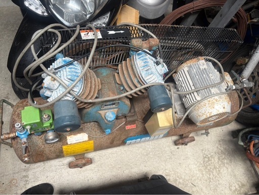 明治　meiji コンプレッサー　G-22K?3馬力80L