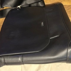 値下 美品 TUMI 2948D T-Track Tas Messenger Laptop / トゥミ フラップ式 スムースレザー 牛革 メッセンジャーバッグ 黒 ショルダーバッグの画像