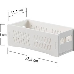 【多用途収納ボックス】小物収納 ケース 洗面所 キッチン トイレ 省スペース 白の画像