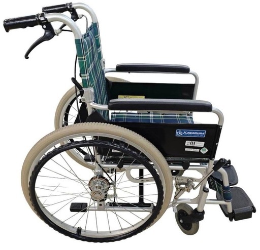カワムラサイクル 自走式車椅子 アルミ製 背折れ式 KAJ102SB-40