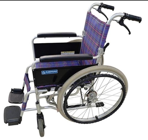 カワムラサイクル 自走式車椅子 アルミ製 背折れ式 KAJ102SB-40