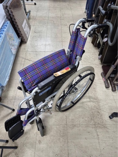カワムラサイクル 自走式車椅子 アルミ製 背折れ式 KAJ102SB-40