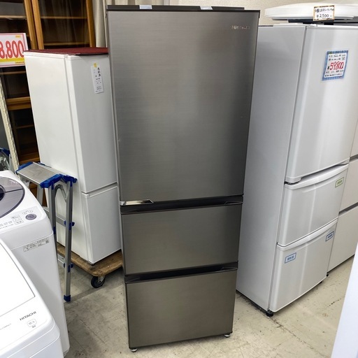 ?中古家電は当店へ?【冷蔵庫360L】Hisense2021年製HR-D3601Sシルバー 