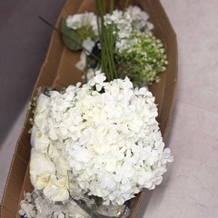 【豪華セット】造花 まとめ売り ホワイト系 アーティフィシャルフラワー インテリア 結婚式の画像