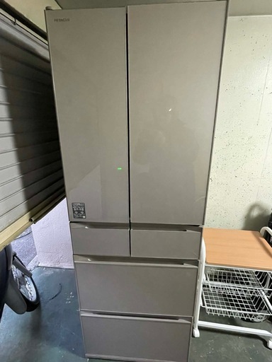 美品】日立 冷蔵庫 540L（R-HW54R・2021年製） (krystal ) 衣摺加美北 