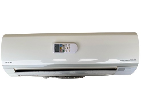 【⭐️全額返金保証⭐️】 ★HITACHI 白くまくん　主に6畳用 ルームエアコン　RAS-YX22F (W) 室外機RAC-YX22