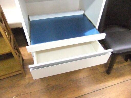 フナモコ キッチンカウンター 幅60×奥44.5×高94 レンジ台 ホワイト 白 キッチン台 キッチンボード レンジボード 札幌市厚別区 厚別店