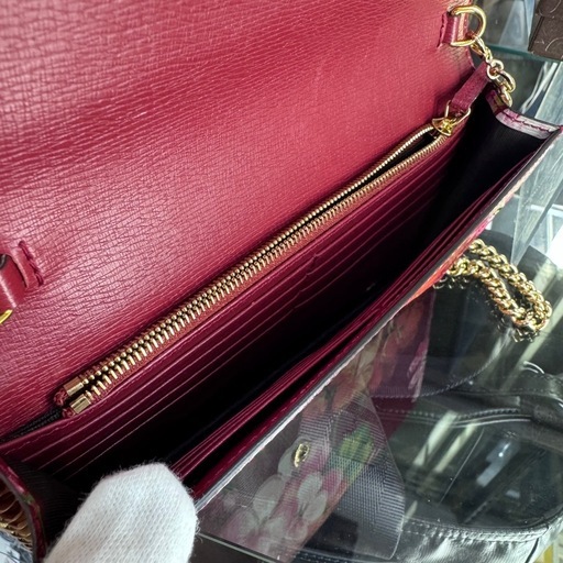 ☆ドリーム荒牧店☆GUCCI グッチ GGブルームス チェーンウォレット ショルダー