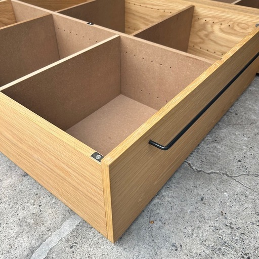 [2個セット]無印良品 オーク材 ベッド下収納 ベッド下 引き出し 収納ボックス 引き出し収納 木製収納 収納ケース ベッド収納 無印