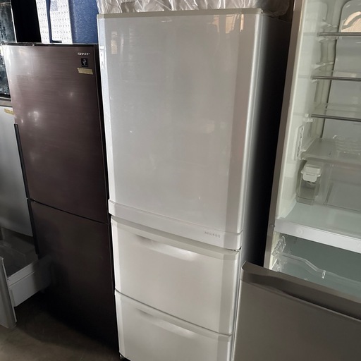 三菱 3ドア 冷凍冷蔵庫 MR-CU33M 330L 配達応談