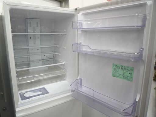 MITSUBISHI 330L 3ドア冷蔵庫 MR-C33H-W 白 2022年製 自動製氷機能付き 三菱 冷蔵庫 300Lクラス 新生活 苫小牧西店