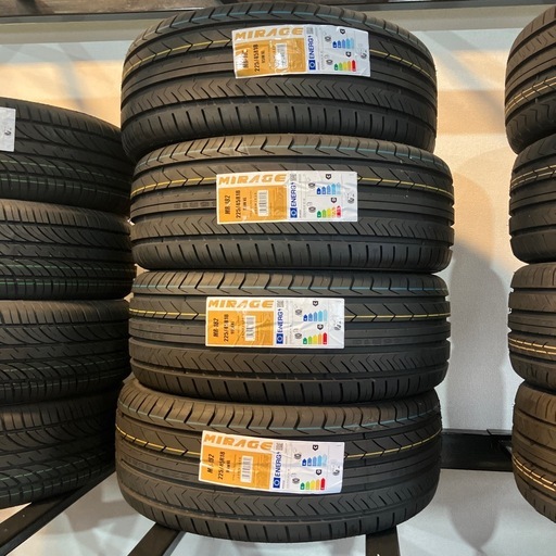 Mirage  新品タイヤ  225/45R18 　4本セット  セット売り  バラ売り  整備可  タイヤ　