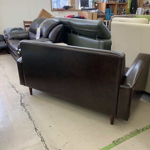 中古品　ビーカンパニー　コンパクトソファ　廃盤モデル　ブラウン　公田店