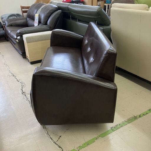 中古品　ビーカンパニー　コンパクトソファ　廃盤モデル　ブラウン　公田店