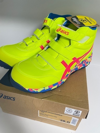 安全靴 asics 28cm