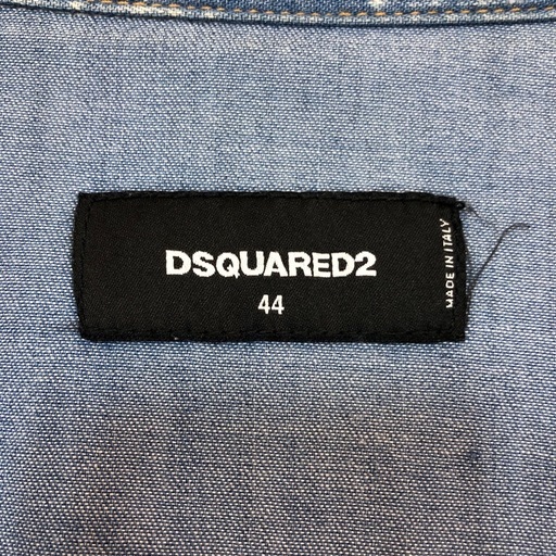 ジモティ割引有★【ジャングルジャングル岸和田店】DSQUARD2　ディースクエアード2　ディースク　デニムシャツ　44　南大阪 岸和田市 貝塚市 泉佐野市 和泉市 忠岡町 熊取町