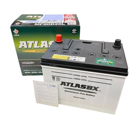 新品●ATLAS アトラス●自動車バッテリー ATLASBX MF90D26L