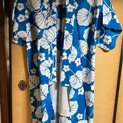 ブルーの浴衣の画像