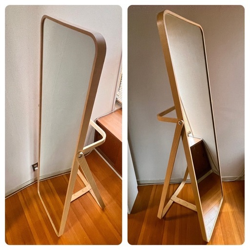 (美品) Ikea  スタンドミラー Ikornnes