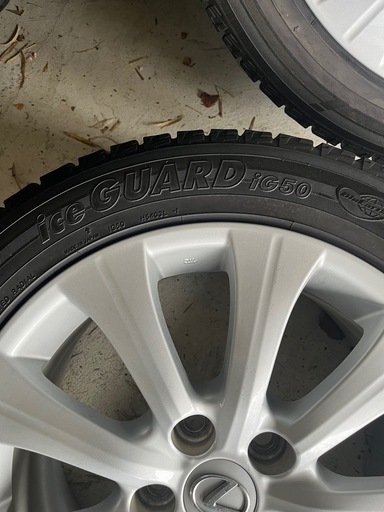 レクサスGS純正アルミスタッドレスタイヤセット225/50R17