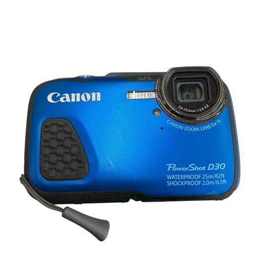 118011 動作未確認 canon キャノン 防水カメラ Power Shot D30 ブルー [0000000002969]