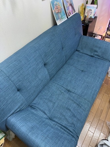 青いソファーベッド (むん) 新代田のベッド《ソファーベッド》の中古 
